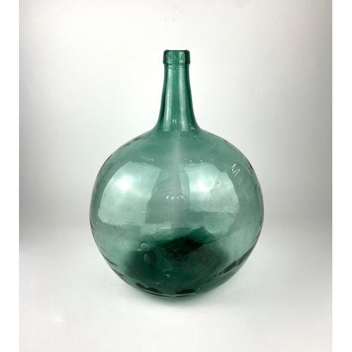 2 - A green glass carboy 48cm high