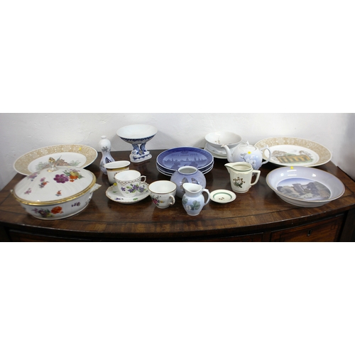22 - A collection of Royal Copenhagen porcelain, approximately twenty items.