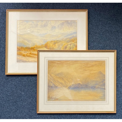 370 - C. S. Blake (active early 20th century), lake scene, watercolour, signed lower left and dated '04, f... 