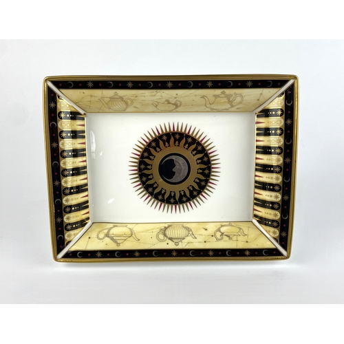 46 - A Royal Worcester porcelain 'Celebration 2001' rectangular dish commemorating the 250th Anniversary ... 