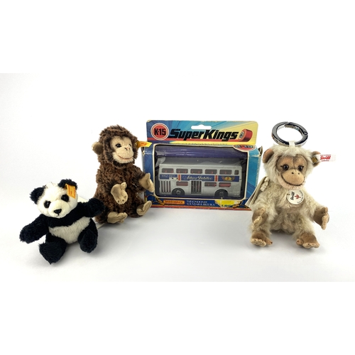 A Steiff Zodiac 'Year of the Monkey' key ring, white ear tag 678127 ...