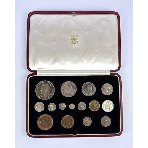 A 1937 Coronation Year specimen coin set from crown to farthing ...