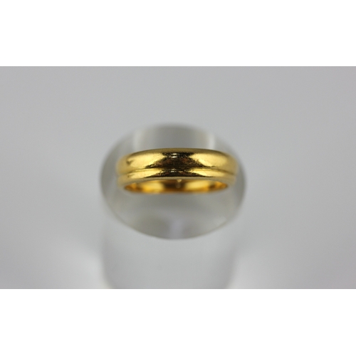 158 - A 22ct gold wedding ring made from two wedding rings size L and weight 7.2g ... 