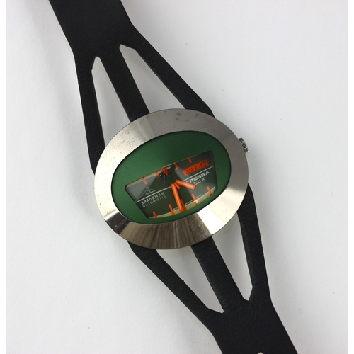 169 - A Tressa Lux Spaceman automatic wristwatch, detailed Swiss made fibreglass patented, release year 19... 
