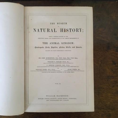32 - Natural History Books - Two volumes, ' The Museum of Natural History ' by Sir John Richardson, ... 