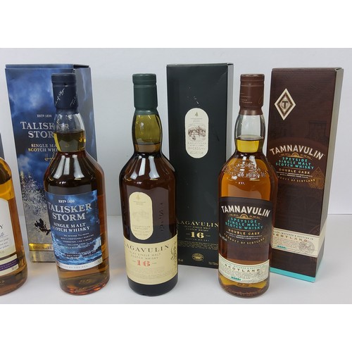 56 - Whisky - A Lagavulin 16 year old Islay single malt Scotch whisky,boxed; Talisker Storm single m... 