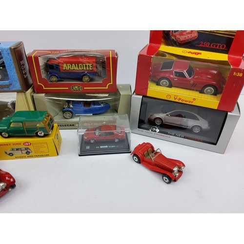 144 - An Atlas Editions Dinky 555 Ford Thunderbird, blue, red interior, spun hubs, white tyres, driver, fi... 