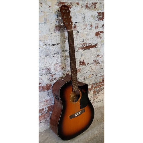 148 - A Fender Acoustics CD-60CE SB-DS-V2 electric acoustic guitar