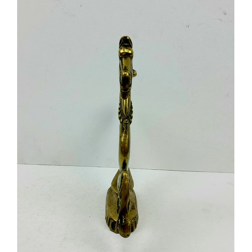 154 - An unusual early 19th century Venetian gondola finial door stop