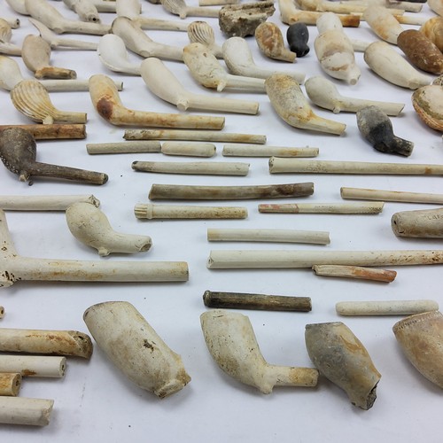 157 - Various River Thames mudlarking finds - 18th century and later clay pipe fragments