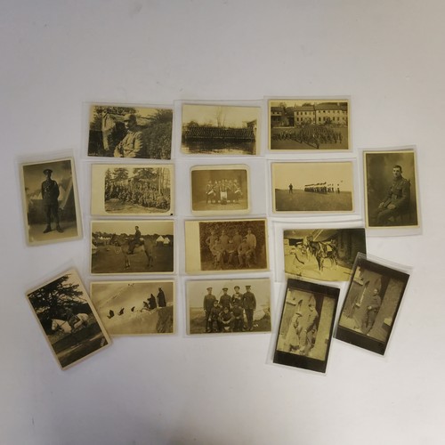 163 - Militaria - Postcards - Sixteen WWI era Real Photo postcards (RP's) including examples of British so... 