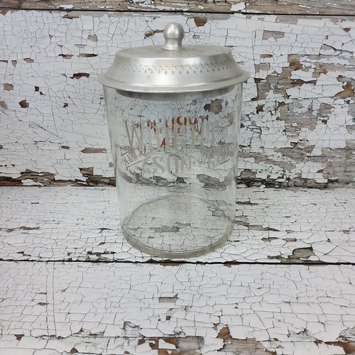 95 - Advertisement - an early 20th century Wright & Son Ltd biscuit barrel, the metal lid chased with... 