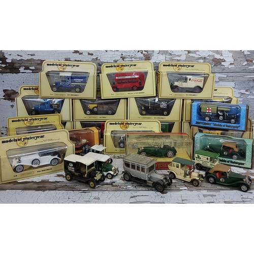 104 - Matchbox Models of Yesteryear Y-8 1945 MGTC, green body, tan roof, red interior, woodgrain box; anot... 