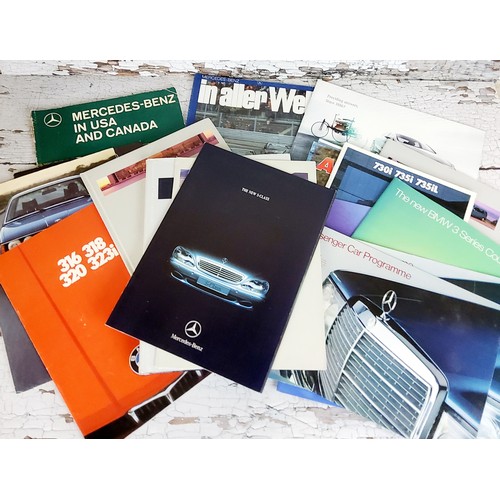 122 - Automobilia - a Mercedes-Benz Passenger Car Programme fold-out leaflet (U.K. Specification) c.1972; ... 