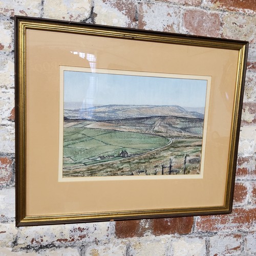 302 - Pictures & Prints - two original chalk studies by Isabelle Naylor of Baslow Edge and Kinder Scou... 