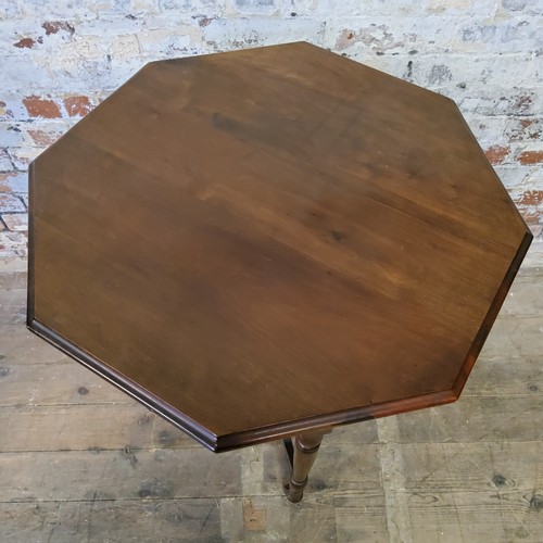 385 - A Victorian mahogany octagonal occasional table