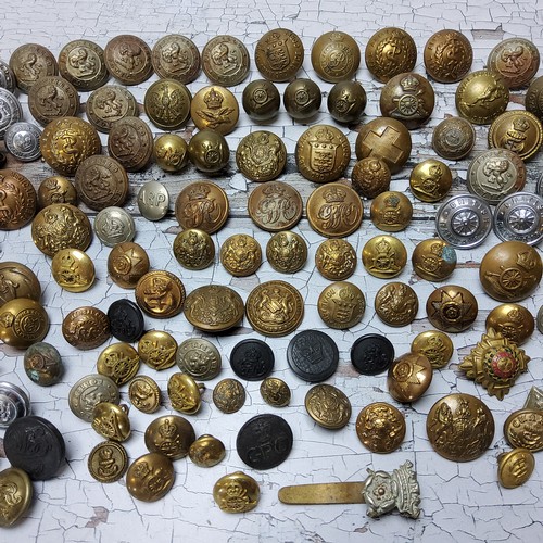 78 - Various local public service uniform buttons, military and post office buttons including Sheffield p... 