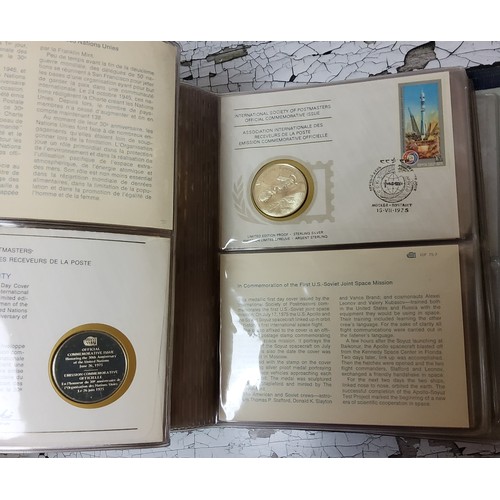 118 - Numismatics - International Society of Postmasters official commemorative sterling silver proof issu... 