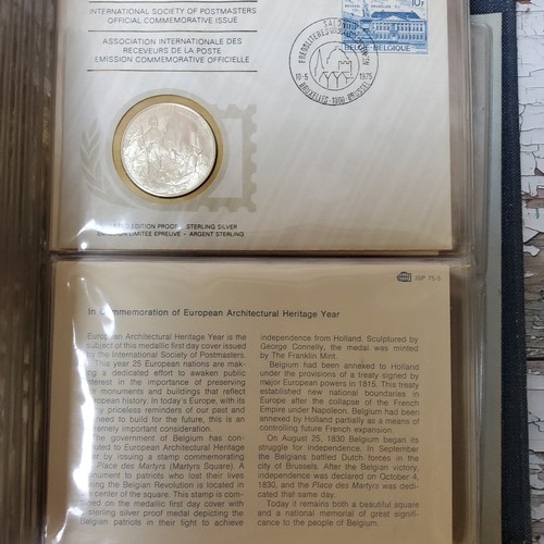 118 - Numismatics - International Society of Postmasters official commemorative sterling silver proof issu... 