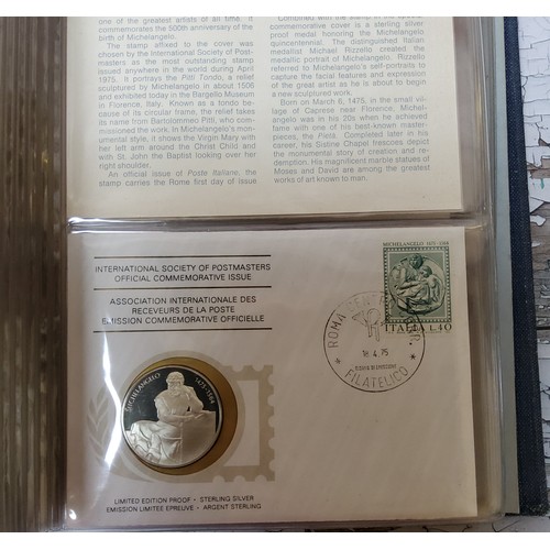 118 - Numismatics - International Society of Postmasters official commemorative sterling silver proof issu... 