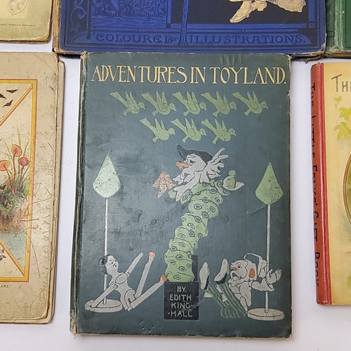 8 - Children's Books - Hall (Edith King). Adventures in Toyland [c1897], colour plates, pictorial cloth ... 