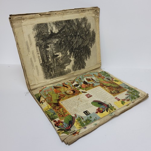 30 - A large Victorian scrapbook book album c.1880