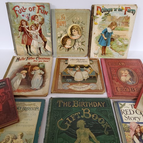 44 - Eleven late Victorian and Edwardian children's books including Fireside Stories by Mrs Macquoid, Ger... 