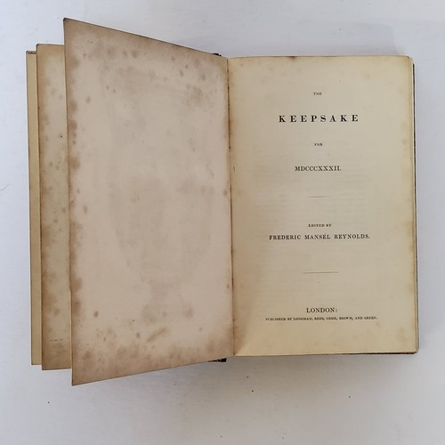 53 - Keepsake for 1832 edited by Frederic Mansel Reynolds, Longman, Rees, Orme, Brown, and Green