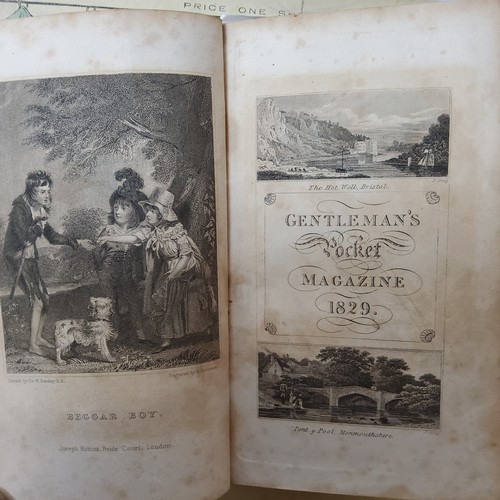 57 - Gentleman's Pocket Magazine and Album of Literature & Fine Arts 1829; Happy Thought Hall, F.C. B... 