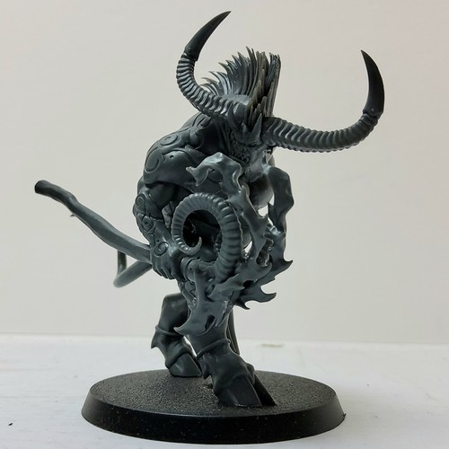 244 - War Hammer - Disciples of Tzeentch - various unpainted models including an Ogroid Thaumaturge, a Cha... 