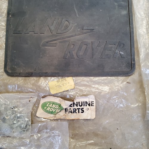 224A - Automobilia - Land Rover Genuine part, mud guards with mounting brackets, 90 series