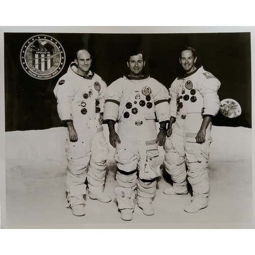 223A - NASA interest - an interesting archive including an official NASA press photograph of Apollo 16 Crew... 