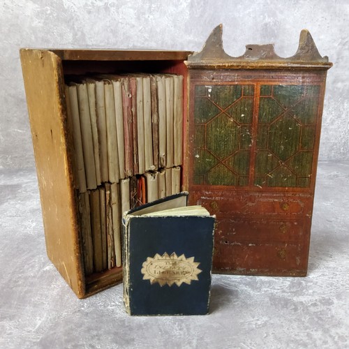 17 - The Infant's Library, made and sold by John Marshall, 15 (of 16) volumes nos.1-15, circa 1800, most ... 