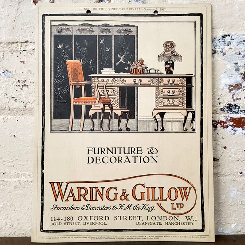 51 - Advertisement - Waring & Gillows Ltd Furnishuers & Decorators to H.M the King 1917, printed ... 