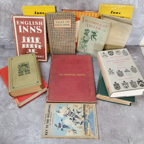 14 - Books - Sporting & Inns - Old Sporting Prints by Ralph Nevill 1908; Incompleat Angler after Mast... 