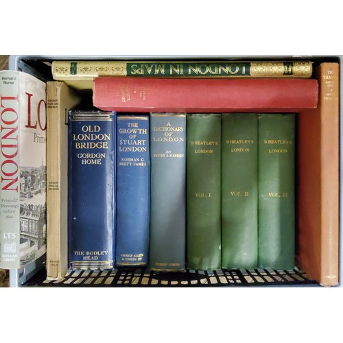 47 - Books - a collection of London related books and magazines including Wyngaerde's panorama of London ... 