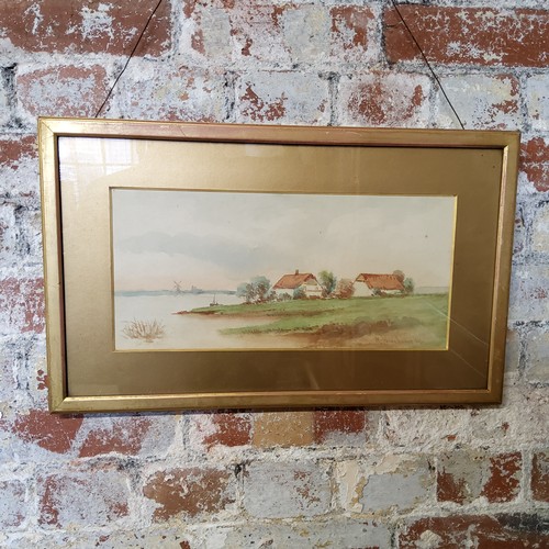 328 - Pictures & Prints - three early 20th century gilt frame watercolours c.1900, by the packhorse Br... 