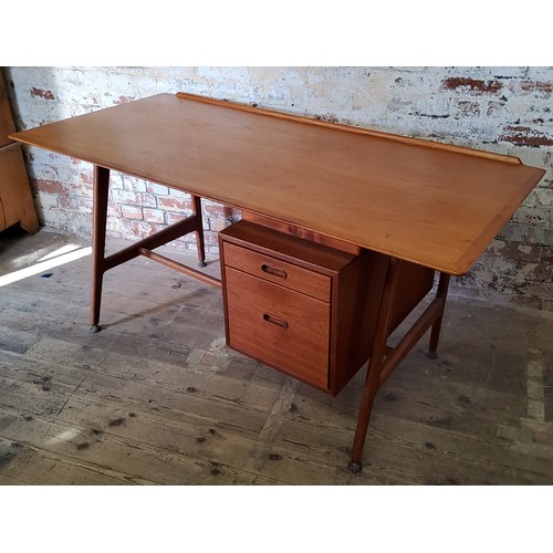 345 - Please note amended description - Arne Vodder for Vamo Sønderborg desk stamped underneath; Mid 20th ... 