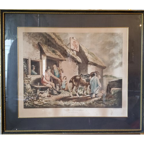 140 - After George Morland, Inside of a Country Ale House, 48 x 58cms, framed; another First of September,... 