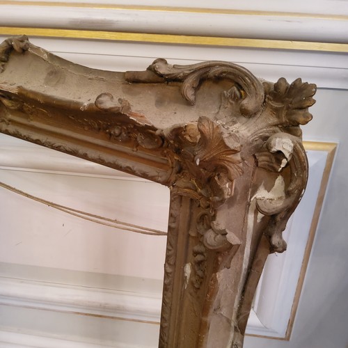 149 - Attic Finds - two 19th Century decorative gilt frames, found above the ballroom, A/F (as found)