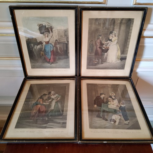 184 - After Francis Wheatley (British 1747-1801): 'The Cries of London' a set of twelve plates, framed