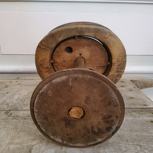 209 - A 19th century French milliners fruit wood bowler hat block on stand