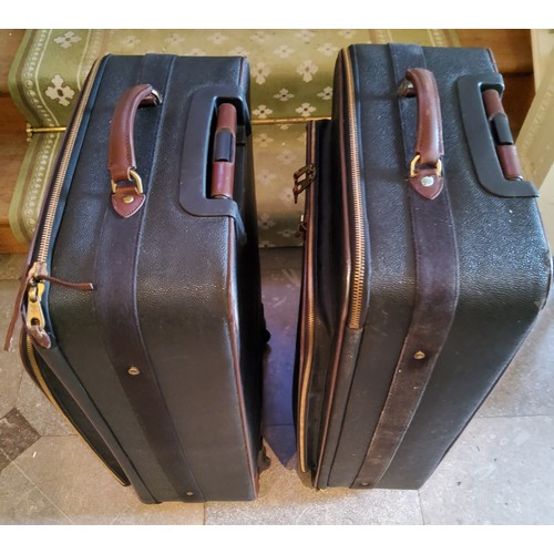 96 - Pair of Mulberry leather suitcases model 031694C, 50cm wide x 26 cm deep x 75 cm long, AF