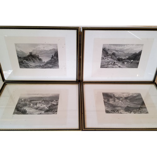 185 - Fifty framed plates taken from 'Gems of Scenery from Picturesque Europe', limited edition no.53/300,... 