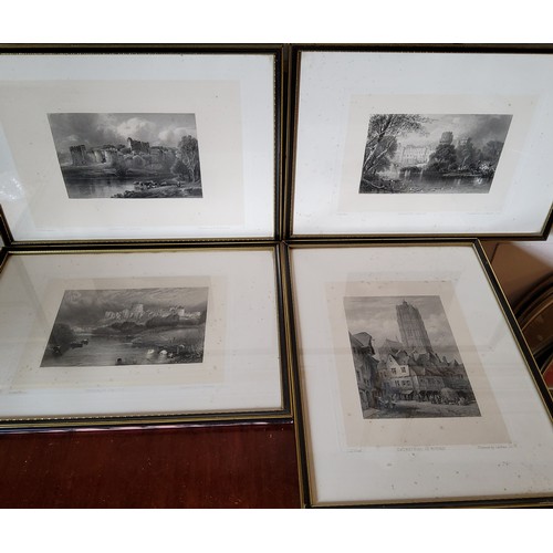 185 - Fifty framed plates taken from 'Gems of Scenery from Picturesque Europe', limited edition no.53/300,... 