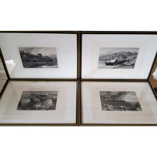 185 - Fifty framed plates taken from 'Gems of Scenery from Picturesque Europe', limited edition no.53/300,... 