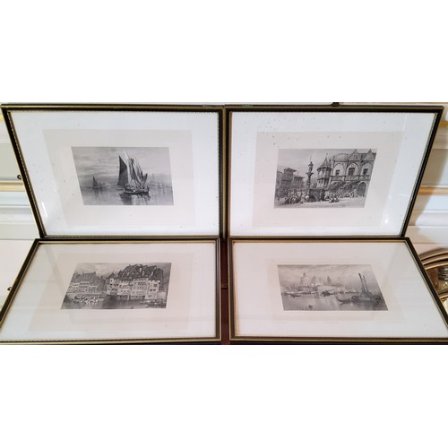 185 - Fifty framed plates taken from 'Gems of Scenery from Picturesque Europe', limited edition no.53/300,... 