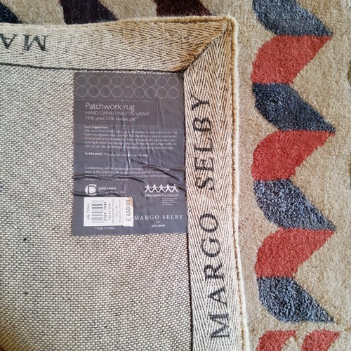 282 - A Margo Selby 'patchwork' pattern rug,240cm x 170cm