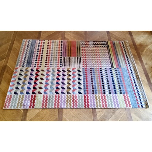 282 - A Margo Selby 'patchwork' pattern rug,240cm x 170cm