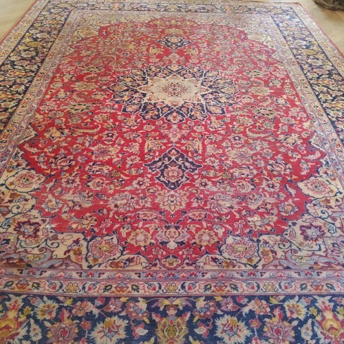 285 - A hand finished Persian Isfahan carpet